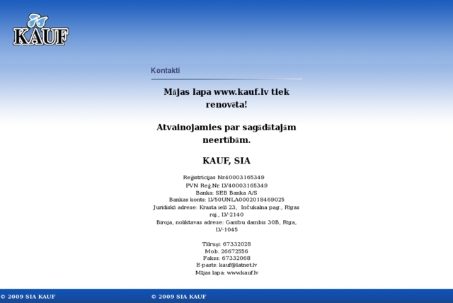 Kauf, SIA