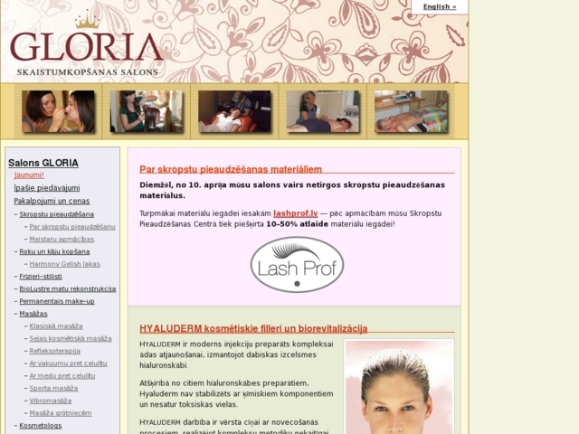 Gloria salons, SPC, IK